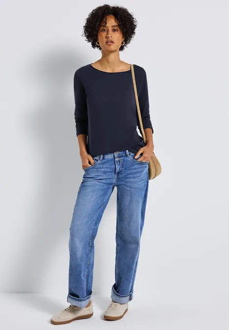 Shirt mit 3/4 Arm deep blue
