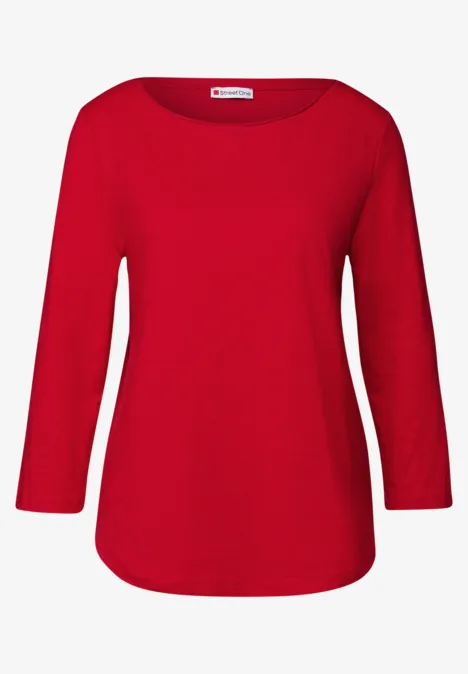 Shirt mit 3/4 Arm racing red