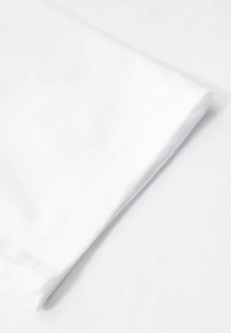 Shirt mit U-Boot-Ausschnitt White