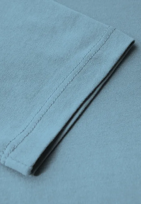 Shirt mit U-Boot-Ausschnitt glacier blue