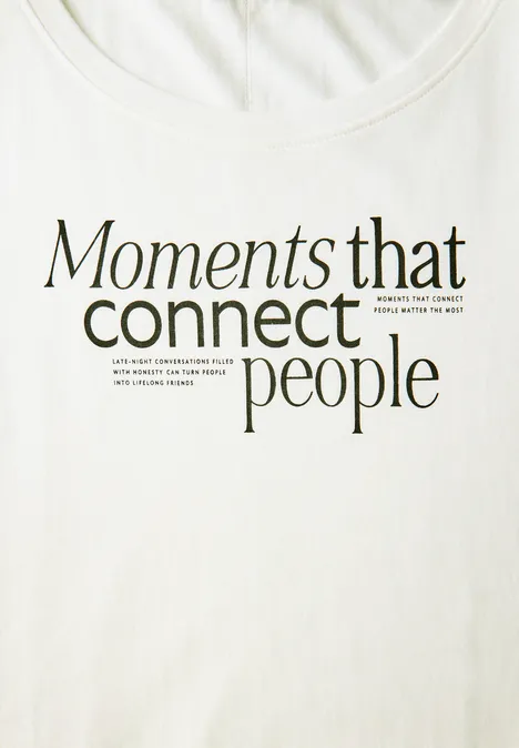 T-shirt avec impression sur le devant off white