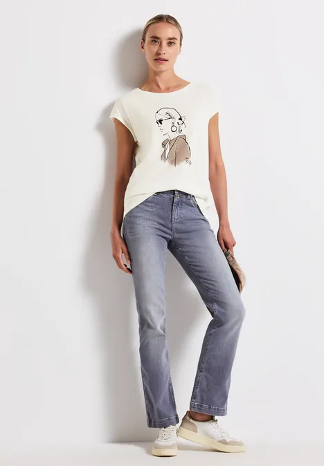 Shirt mit Print off white