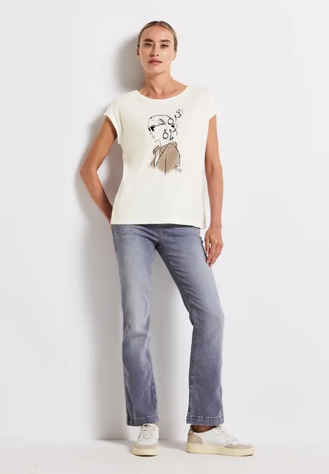 Shirt mit Print off white