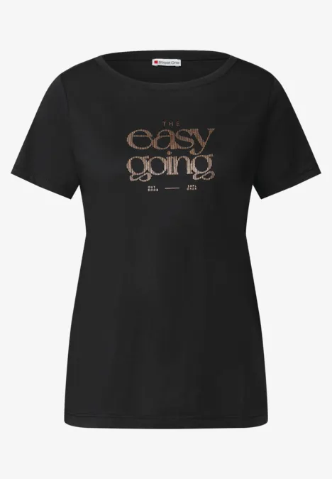 T-shirt avec imprimé Black