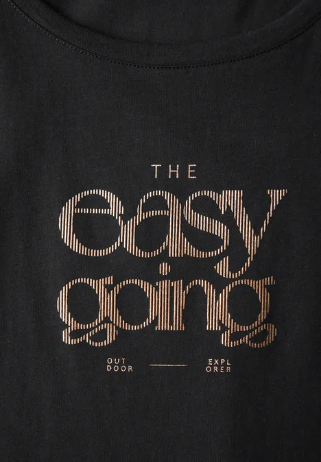 T-Shirt mit Print Black