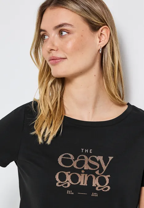 Shirt met print Black