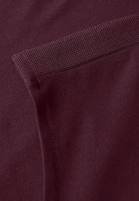Shirt mit Ripp-Detail wildberry red