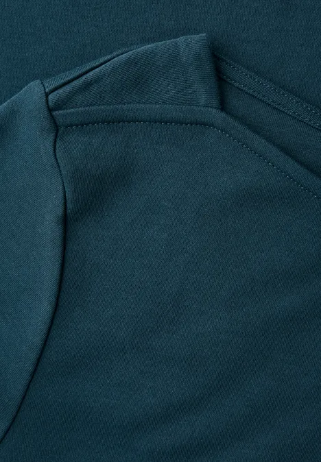 Shirt mit U-Boot-Ausschnitt tide blue