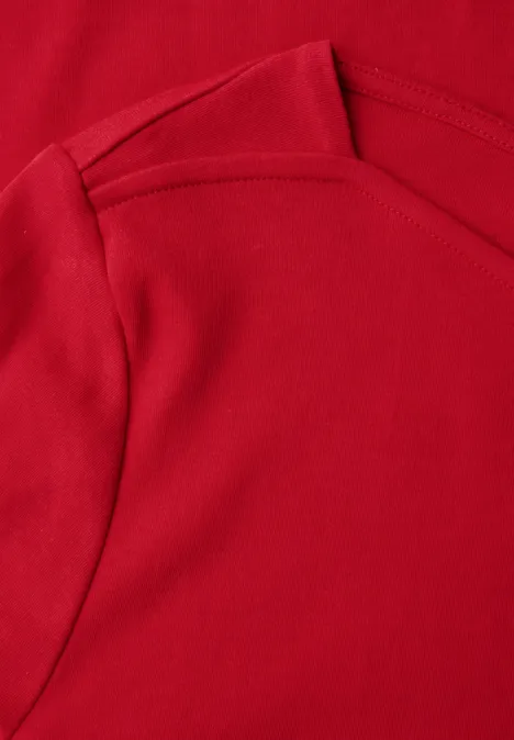 Shirt mit U-Boot-Ausschnitt racing red