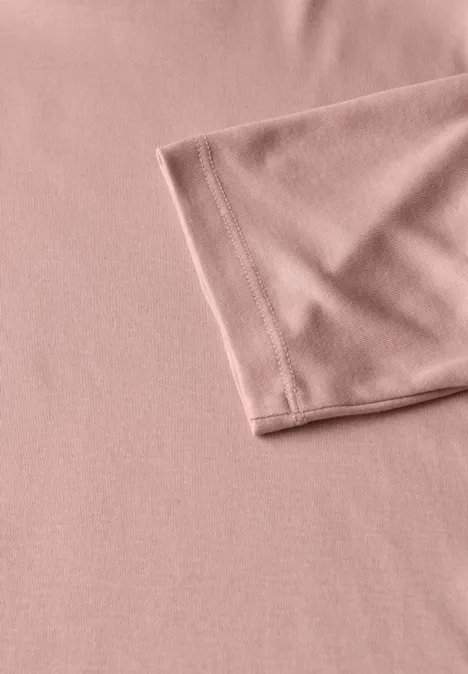Basic Shirt mit Turtleneck faded rose