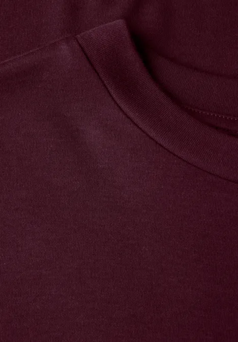 Basic Shirt mit Turtleneck wildberry red