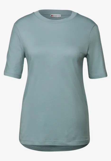 Basic Shirt mit Turtleneck arona blue