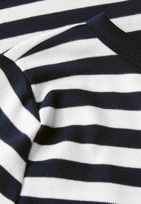 Gestreiftes U-Boot Shirt deepwater blue