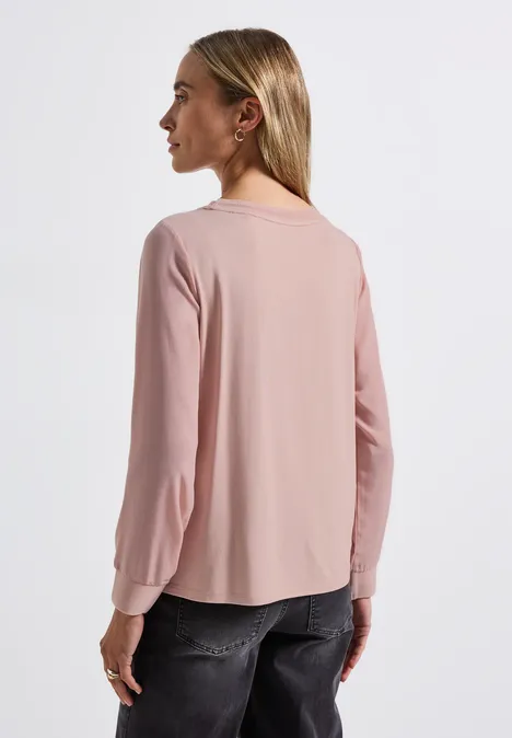 Materialmix Chiffon Shirt faded rose
