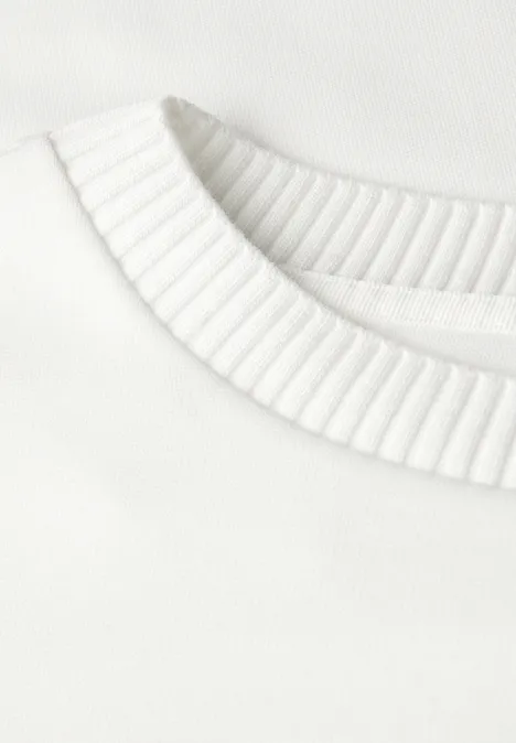 Shirt mit Tape Details off white