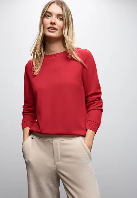 Shirt mit Tape Details racing red