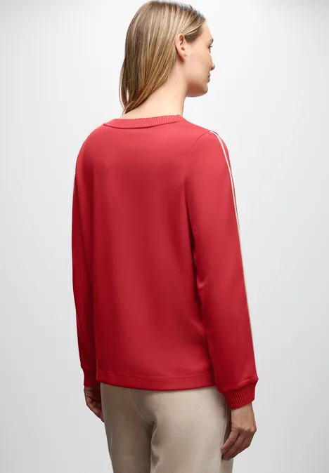 Shirt mit Tape Details racing red