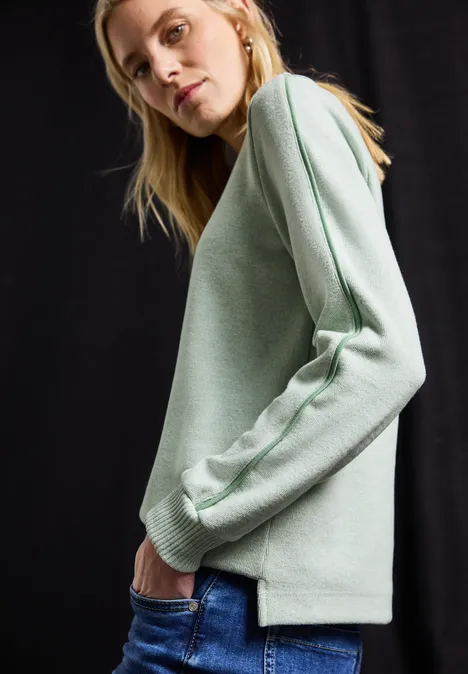T-shirt avec détails tape serene green mel.