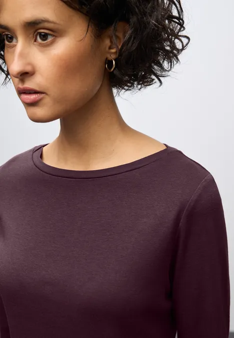 T-shirt basique à manches longues Jazz Berry