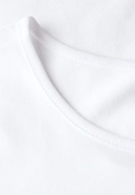 Basic Langarmshirt White