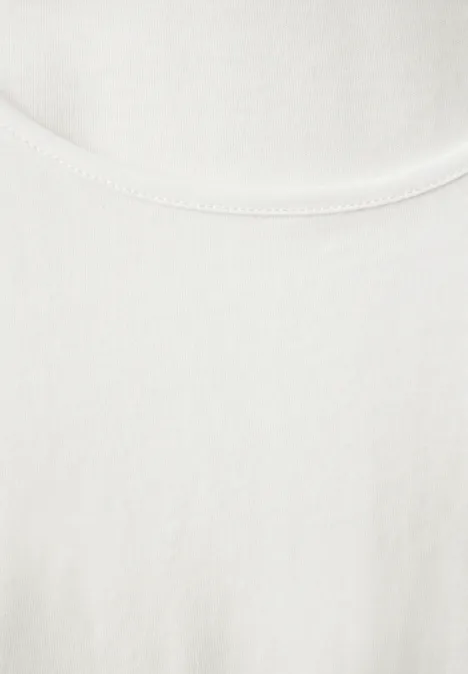 Basic Langarmshirt off white