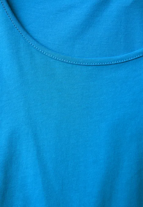 Basic Langarmshirt polaris blue