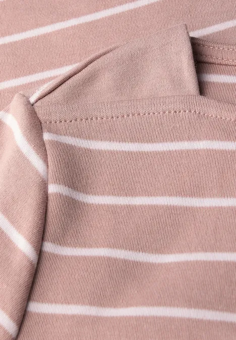Gestreiftes Basic Shirt faded rose