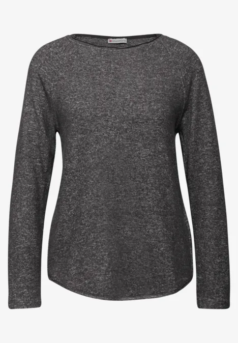 Softes Melange Shirt gravel grey mel.