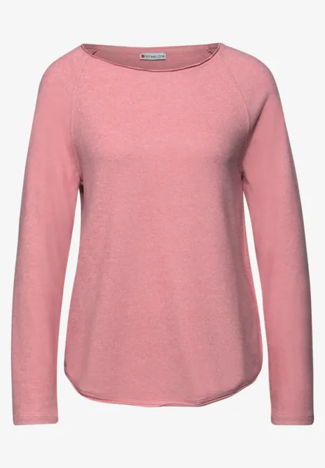 Softes Melange Shirt almond coral mel.
