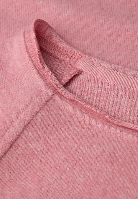 Softes Melange Shirt almond coral mel.
