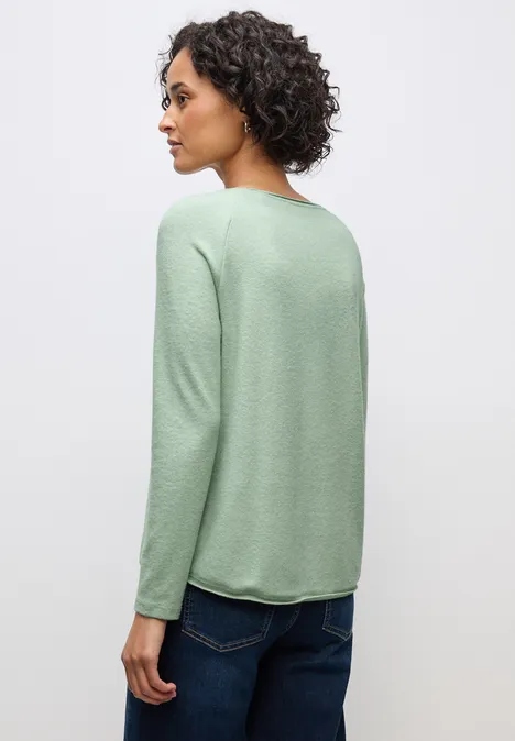 Softes Melange Shirt serene green mel.