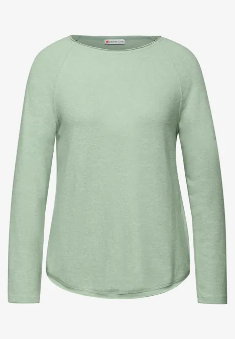 Softes Melange Shirt serene green mel.