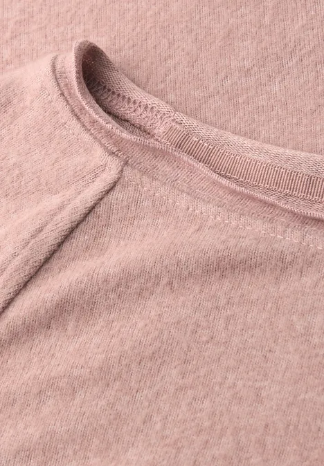 Softes Melange Shirt faded rose mel.