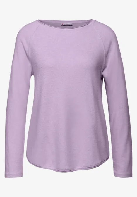Softes Melange Shirt soft lavender mel.