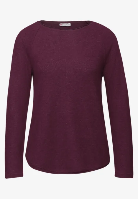 Softes Melange Shirt noble red