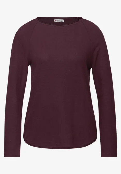 Softes Melange Shirt Jazz Berry