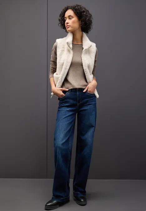 Softes Melange Shirt silk brown mel.