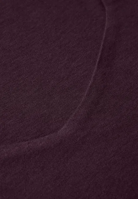 Shirt mit Carrée Ausschnitt jazz berry