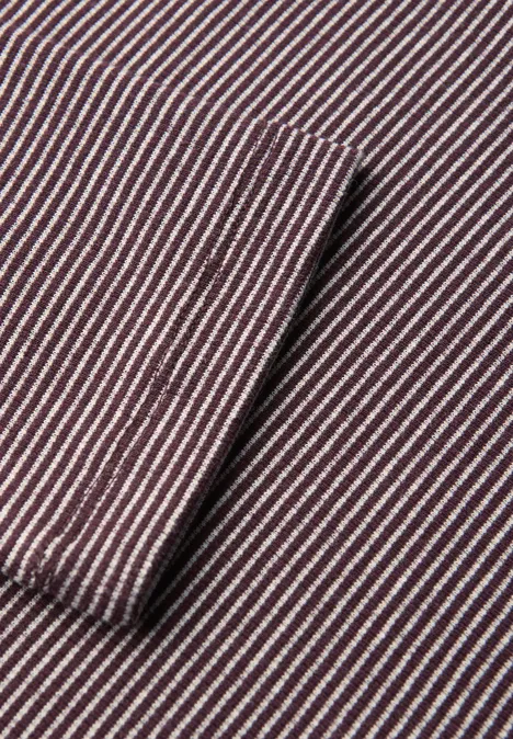 Shirt mit Rippstruktur Jazz Berry