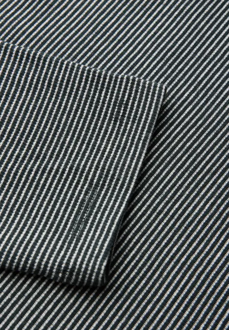 Shirt mit Rippstruktur evernight green