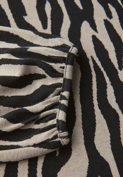 Shirt met zebrapatroon Black