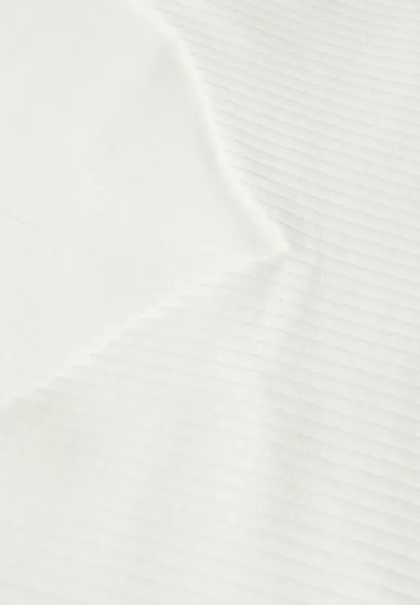 Shirt mit Herzausschnitt off white