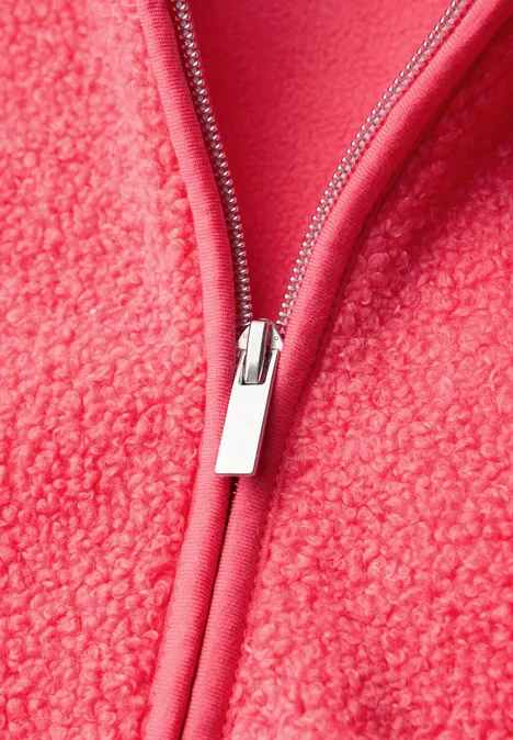 Teddy-Jacke mit Kapuze striking coral Teddy-Jacke mit Kapuze striking coral