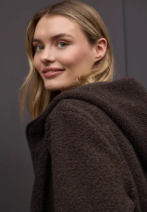 Teddy-Jacke mit Kapuze molten earth Teddy-Jacke mit Kapuze molten earth