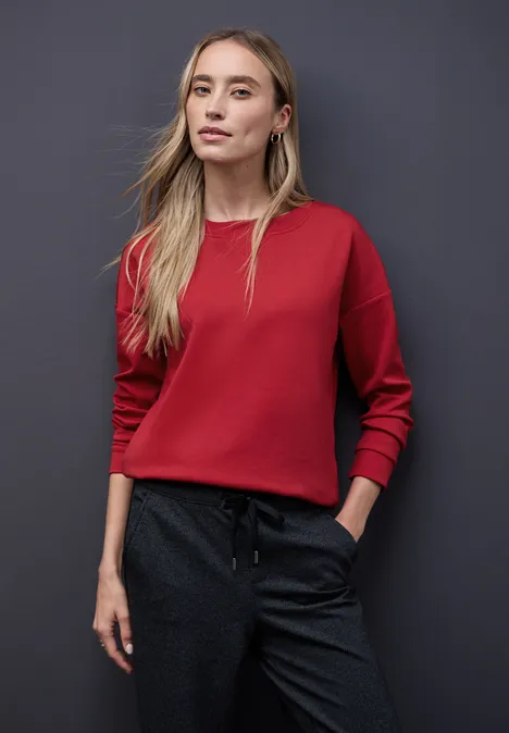 Shirt met geribd detail null
