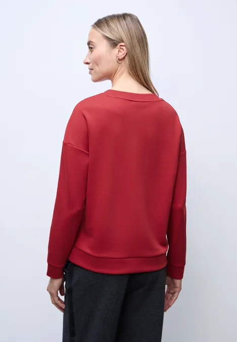 Shirt met geribd detail null