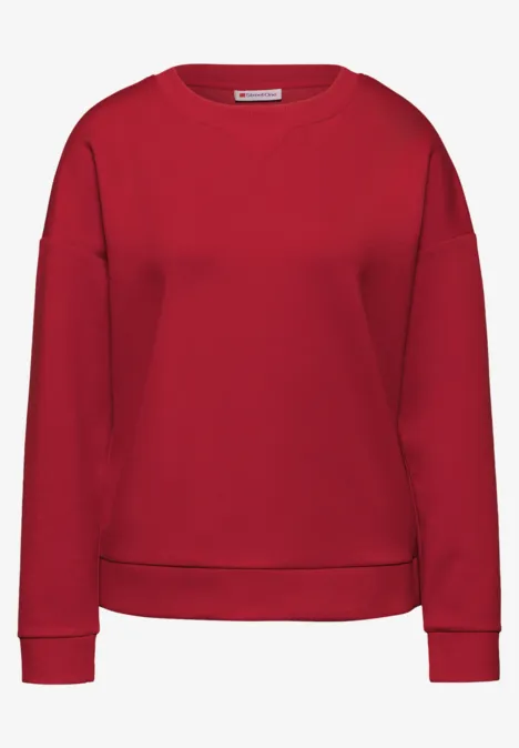 Shirt met geribd detail null