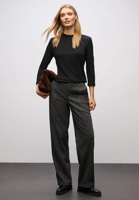 Basic Turtleneck Shirt Black