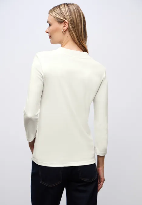Basic Turtleneck Shirt off white