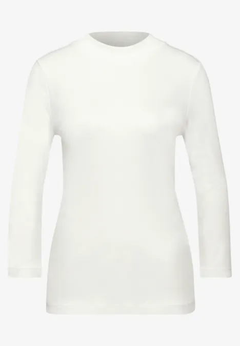 Basic Turtleneck Shirt off white